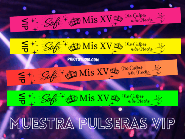 Pulseras VIP Flúor