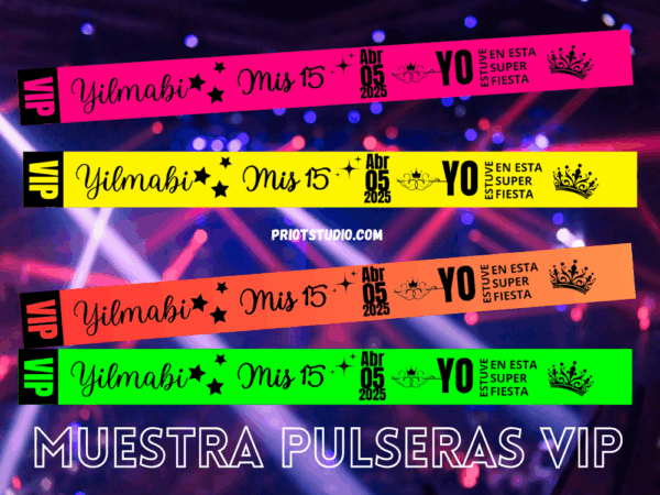 Pulseras VIP Flúor