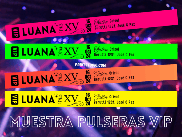 Pulseras VIP Flúor